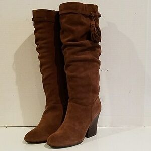 NEW - FARYLROBIN PLUME SUEDE LEATHER BOOTS